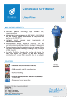 Df Ultra Filter Industrial Filter Housings