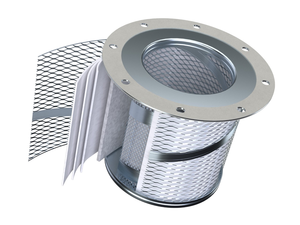 图 11：油气分离器代表空气离开空压机之前的最后一个过滤步骤。